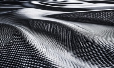 Wavy metallic mesh background with textured surface