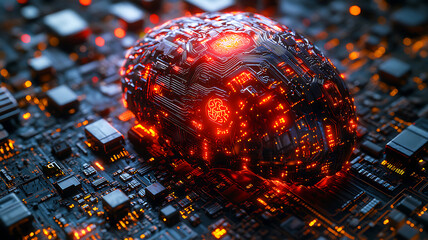 Abstract background with binary code
