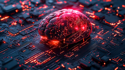 Abstract technology background with binary code