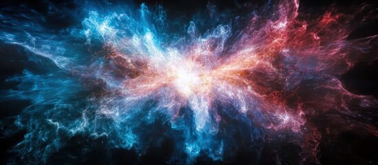 abstract cosmic nebula explosion