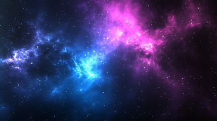 Wall Mural - cosmic cloudscape: stunning nebula with vibrant colors and twinkling stars in deep space