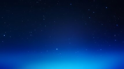 Wall Mural - night sky filled with stars in dark blue and light blue gradient background illustration