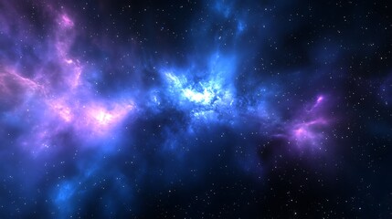 Wall Mural - cosmic symphony a deep space nebula with vibrant colors and stars for science and exploration
