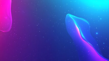 Wall Mural - abstract cosmic background with nebula, stars, and colorful gradients for space designs