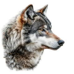  Wolf white background
