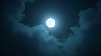 Wall Mural - Moody Blue Night