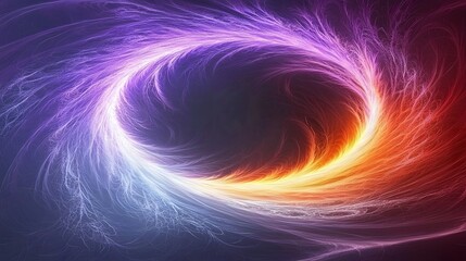 Wall Mural - Colorful Swirling Energy in a Cosmic Galaxy with Radiant Nebula and Shimmering Stars