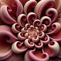Wall Mural - medium contributing to the flower’s twisted