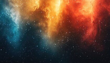 Wall Mural - cosmic colors fill space with sparkling celestial wonders