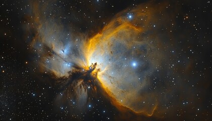 Wall Mural - a stunning nebula surrounded by countless stars in space