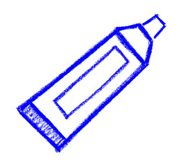 Wall Mural - toothpaste stomatology related icon crayon chalk drawing vector