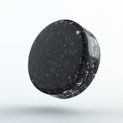 Poster - Dark Matter: A Suspended, Textured Disk with Subtle Reflections Against a Bright, Minimalist Background