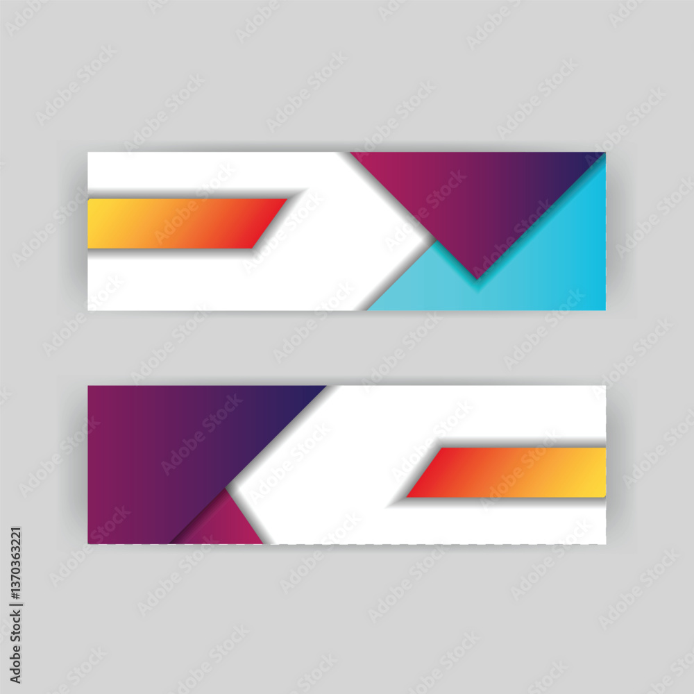 Modern Geometric Banner Design
