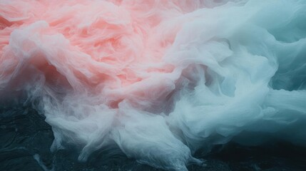 Poster - Abstract Water Foam Textured Surface With Gradient Red And Blue Colors Creating A Dreamy Visual