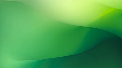 Leinwandbilder - Abstract Green Waves A Soothing Flow of Light and Color