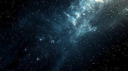 Wall Mural - galactic night sky with stars and a distant starry background, astronomy, black, night sky. distant 