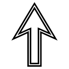 Wall Mural - black and white arrow