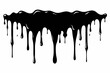 © kanchanrani - paint drips silhouette line art vector illustration