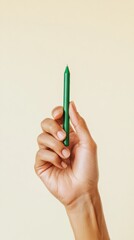 Poster - Minimalist Digital Creative Gen Z Ergonomic Design Green Stylus - Innovative UX Interface and Creative Professional Branding Solution