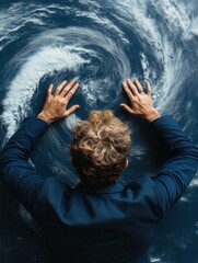 Aufkleber - Immersive Climate Crisis Visualization AI-Powered Meteorological Insight into Extreme Weather Dynamics for Global Environmental Strategy and Predictive Analytics