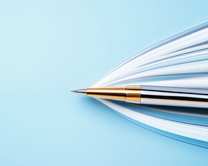 Aufkleber - Minimalist Digital Precision Sleek Metallic Stylus Meets Futuristic Virtual Workspace - Next-Gen Creative Professional Design Tool