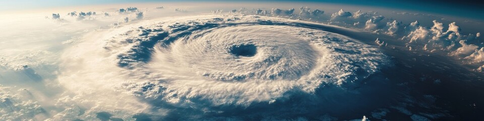 Aufkleber - Climate Crisis Visualization Advanced Satellite Monitoring of Extreme Hurricane Dynamics Revealing Atmospheric Transformation and Meteorological Risk Management