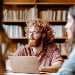 Aufkleber - Collaborative Learning in the Digital Age Gen Z Scholars Embracing Hybrid Educational Spaces with Inclusive Technology and Textured Knowledge Environments