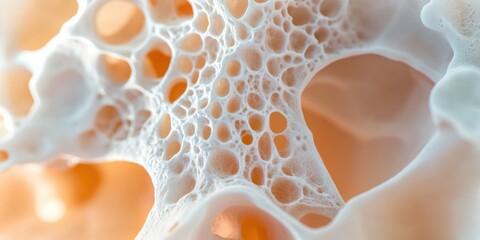 Fototapete - Micro-Resilience Visualized Innovative Bone Density Insights - Next-Gen Health Analytics Revealing Cellular Aging Transformation in Precision Medical Imaging