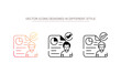 © TAMS - Applicant icon design with white background stock illustration