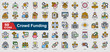 © oka - Crowd Funding Icon Collection Set. Donation, Funding, Investor, Revenue, Capital, Savings, cash icon. Lineal Style Vector Ilustration