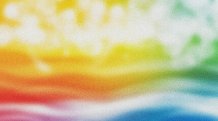 Wall Mural - colorful gradient background forming soft waves with grainy texture