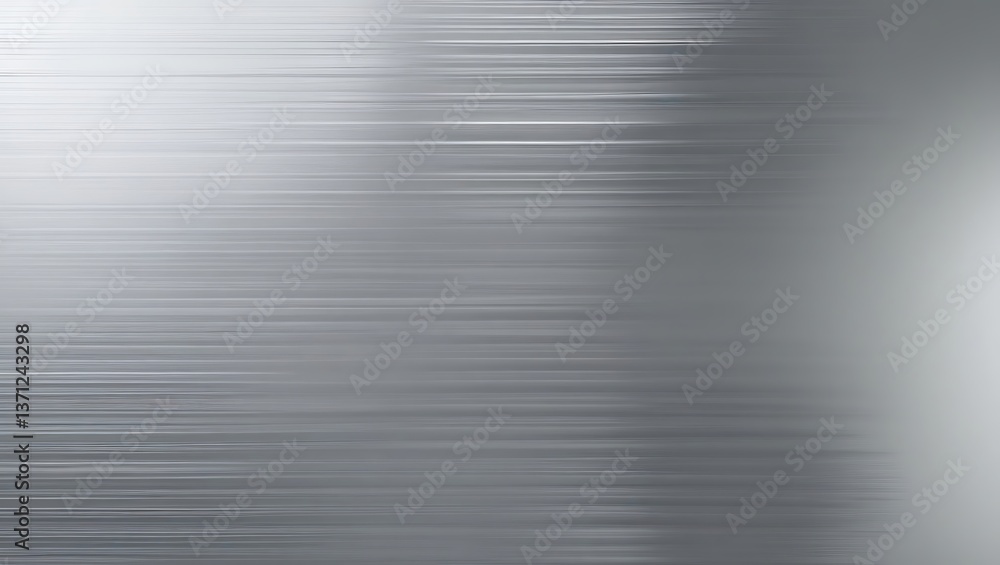 Horizontal Brushed Metal Texture Abstract Background with Subtle Light ...