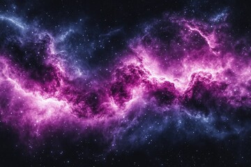 cosmic vista pink and purple nebula with stardust scattered among dark space
