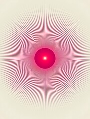 Wall Mural - abstract radiating circle design