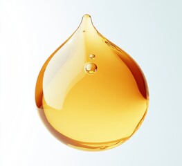 Golden Liquid Drop Texture Gel Serum Swatch Argan Oil Skincare Beauty Macro Photography