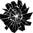 © Absolute Illustros - shattered glass effect silhouette vector