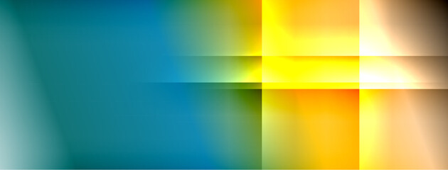 Aufkleber - Dynamic shadow lines with gradient colors geometric background