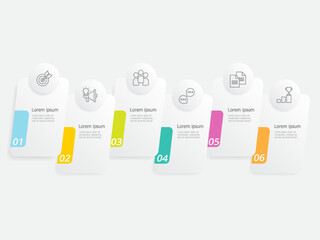 Wall Mural - business steps timeline infographics element for background, presentation, report