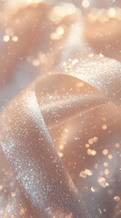 Wall Mural - A piece of fabric with a shiny, glittery texture