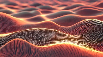 Wall Mural - a very abstract image of a very long, very curvy, very wavy