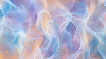 Wall Mural - a colorful, flowing background with a blue and orange hue