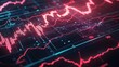 © Napasnan - Digital Data Visualization with Bright Red Graphs and Charts