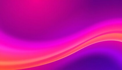 Wall Mural - vibrant abstract wave gradient in pink, purple, and orange hues.