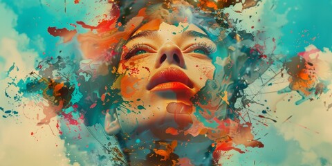 Fototapete - Navigate the complexities of life with dynamic imagery of perception