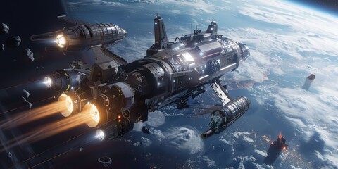 Poster - Embark on an epic adventure beyond Earth's atmosphere with space travel, the ultimate frontier of human exploration