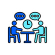 © fan_studio - Icon a deliberation, isolated against a clean background.