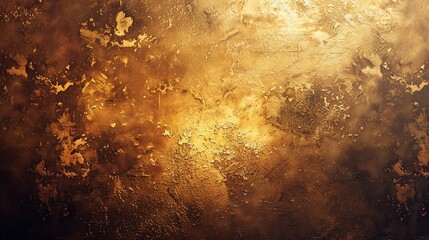 Wall Mural - Grunge gold background. Old metal texture.