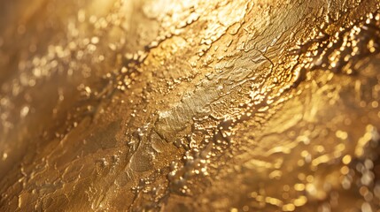 Wall Mural - golden textured background. gold shiny wall. rough surface.