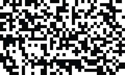 The vector illustration presents a black and white QR code, designed with precision for digital scanning, enhancing modern technology and seamless access to online information efficiently.

