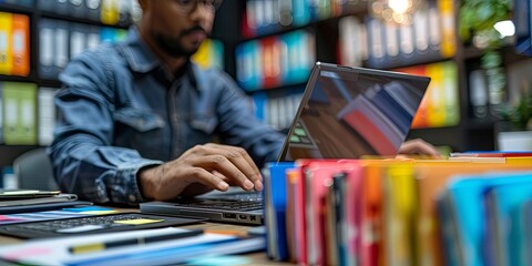 Aufkleber - An enterprise administrator indexing electronic documents